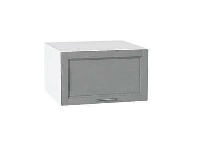 Шкаф верхний горизонтальный глубокий Сканди Белый, Grey Softwood, 600 В*Ш*Г 358*600*576, фасад МДФ  Grey Softwood, корпус  Белый ms2510VVT_45329