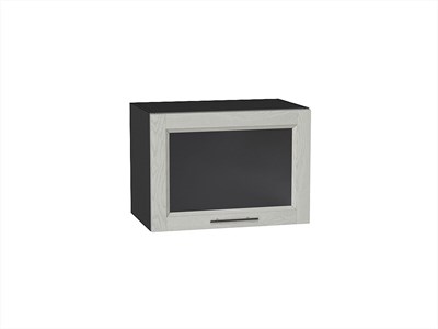 Шкаф верхний горизонтальный остекленный Сканди Graphite, Cappuccino Softwood, 500 В*Ш*Г 358*500*320, фасад МДФ/Стекло  Cappuccino Softwood, корпус  Graphite ms2510VVT_41266