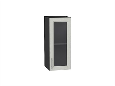 Шкаф верхний с 1-ой остекленной дверцей Сканди Graphite, Cappuccino Softwood, 720, 300 В*Ш*Г 716*300*320, фасад МДФ/Стекло  Cappuccino Softwood, корпус  Graphite ms2510VVT_41438