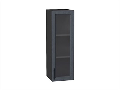 Шкаф верхний с 1-ой остекленной дверцей Сканди Graphite, Graphite Softwood, 920, 300 В*Ш*Г 920*300*320, фасад МДФ/Стекло  Graphite Softwood, корпус  Graphite ms2510VVT_41473
