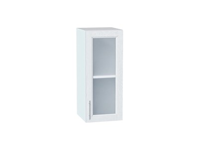 Шкаф верхний с 1-ой остекленной дверцей Сканди Белый, White Softwood, 720, 300 В*Ш*Г 716*300*320, фасад МДФ/Стекло  White Softwood, корпус  Белый ms2510VVT_56181