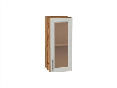 Шкаф верхний с 1-ой остекленной дверцей Сканди Дуб Вотан, Cappuccino Softwood, 720, 300 В*Ш*Г 716*300*320, фасад МДФ/Стекло  Cappuccino Softwood, корпус  Дуб Вотан ms2510VVT_62875