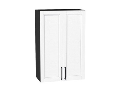 Шкаф верхний с 2-мя дверцами Сканди Graphite, White Silkwood, 920, 600 В*Ш*Г 920*600*320, фасад МДФ  White Silkwood, корпус  Graphite ms2510VVT_70214