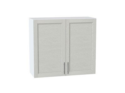 Шкаф верхний с 2-мя дверцами Сканди Белый, Cappuccino Softwood, 720, 800 В*Ш*Г 716*800*318, фасад МДФ  Cappuccino Softwood, корпус  Белый ms2510VVT_41596