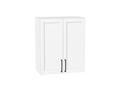 Шкаф верхний с 2-мя дверцами Сканди Белый, White Silkwood, 720, 600 В*Ш*Г 716*600*320, фасад МДФ  White Silkwood, корпус  Белый ms2510VVT_70204