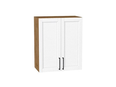 Шкаф верхний с 2-мя дверцами Сканди Дуб Вотан, White Silkwood, 720, 600 В*Ш*Г 716*600*320, фасад МДФ  White Silkwood, корпус  Дуб Вотан ms2510VVT_70208