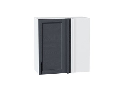 Шкаф верхний прямой угловой Сканди Белый, Graphite Softwood, 720 В*Ш*Г 716*700*345, фасад МДФ  Graphite Softwood, корпус  Белый ms2510VVT_60298