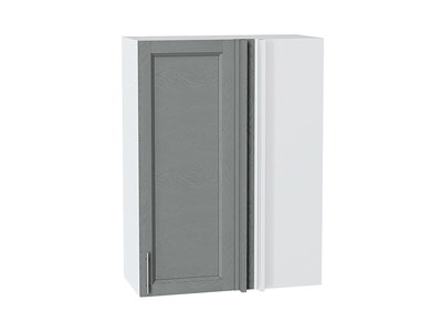 Шкаф верхний прямой угловой Сканди Белый, Grey Softwood, 920 В*Ш*Г 920*700*345, фасад МДФ  Grey Softwood, корпус  Белый ms2510VVT_60295