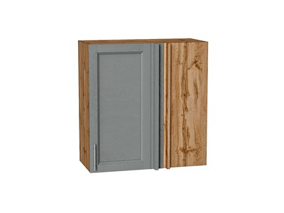 Шкаф верхний прямой угловой Сканди Дуб Вотан, Grey Softwood, 720 В*Ш*Г 716*700*345, фасад МДФ  Grey Softwood, корпус  Дуб Вотан ms2510VVT_62866