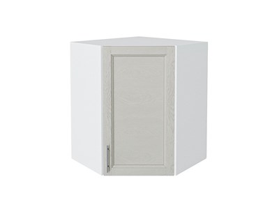 Шкаф верхний угловой Сканди Белый, Cappuccino Softwood, 720 В*Ш*Г 716*600*600, фасад МДФ  Cappuccino Softwood, корпус  Белый ms2510VVT_41679