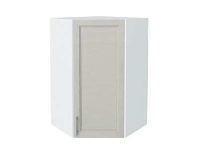 Шкаф верхний угловой Сканди Белый, Cappuccino Softwood, 920 В*Ш*Г 920*600*600, фасад МДФ  Cappuccino Softwood, корпус  Белый ms2510VVT_41690
