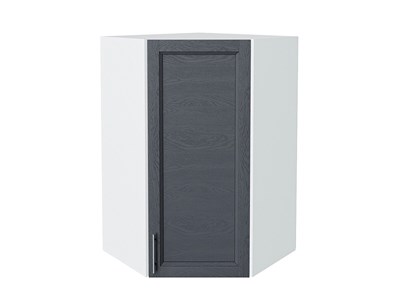 Шкаф верхний угловой Сканди Белый, Graphite Softwood, 920 В*Ш*Г 920*600*600, фасад МДФ  Graphite Softwood, корпус  Белый ms2510VVT_41692