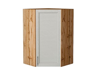 Шкаф верхний угловой Сканди Дуб Вотан, Cappuccino Softwood, 920 В*Ш*Г 920*600*600, фасад МДФ  Cappuccino Softwood, корпус  Дуб Вотан ms2510VVT_62977