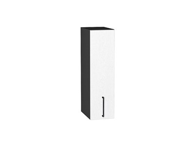 Шкаф верхний бутылочница Сканди Graphite, White Silkwood, 200, 720 В*Ш*Г 716*200*320, фасад МДФ  White Silkwood, корпус  Graphite ms2510VVT_70124