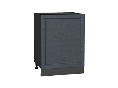 Шкаф нижний с 1-ой дверцей Сканди Graphite, Graphite Softwood, 600 В*Ш*Г 816*600*480, фасад МДФ  Graphite Softwood, корпус  Graphite ms2510VVT_41848