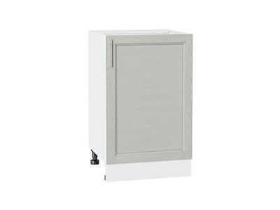 Шкаф нижний с 1-ой дверцей Сканди Белый, Cappuccino Softwood, 500 В*Ш*Г 816*500*480, фасад МДФ  Cappuccino Softwood, корпус  Белый ms2510VVT_41834
