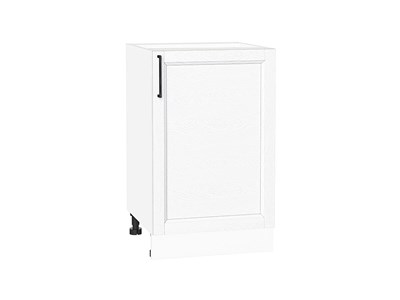 Шкаф нижний с 1-ой дверцей Сканди Белый, White Silkwood, 500 В*Ш*Г 816*500*480, фасад МДФ  White Silkwood, корпус  Белый ms2510VVT_70290
