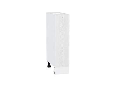 Шкаф нижний с 1-ой дверцей Сканди Белый, White Softwood, 200 В*Ш*Г 816*200*480, фасад МДФ  White Softwood, корпус  Белый ms2510VVT_66215