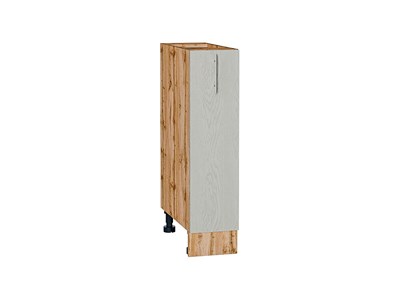 Шкаф нижний с 1-ой дверцей Сканди Дуб Вотан, Cappuccino Softwood, 200 В*Ш*Г 816*200*480, фасад МДФ  Cappuccino Softwood, корпус  Дуб Вотан ms2510VVT_66219