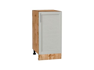 Шкаф нижний с 1-ой дверцей Сканди Дуб Вотан, Cappuccino Softwood, 400 В*Ш*Г 816*400*480, фасад МДФ  Cappuccino Softwood, корпус  Дуб Вотан ms2510VVT_63014