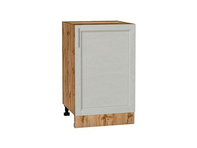 Шкаф нижний с 1-ой дверцей Сканди Дуб Вотан, Cappuccino Softwood, 500 В*Ш*Г 816*500*480, фасад МДФ  Cappuccino Softwood, корпус  Дуб Вотан ms2510VVT_63016