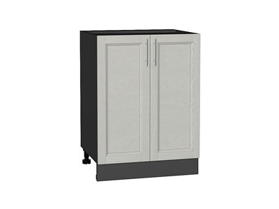 Шкаф нижний с 2-мя дверцами Сканди Graphite, Cappuccino Softwood, 600 В*Ш*Г 816*600*480, фасад МДФ  Cappuccino Softwood, корпус  Graphite ms2510VVT_41945