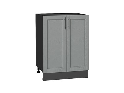 Шкаф нижний с 2-мя дверцами Сканди Graphite, Grey Softwood, 600 В*Ш*Г 816*600*480, фасад МДФ  Grey Softwood, корпус  Graphite ms2510VVT_41949