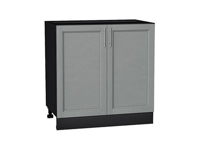 Шкаф нижний с 2-мя дверцами Сканди Graphite, Grey Softwood, 800 В*Ш*Г 816*800*478, фасад МДФ  Grey Softwood, корпус  Graphite ms2510VVT_41960