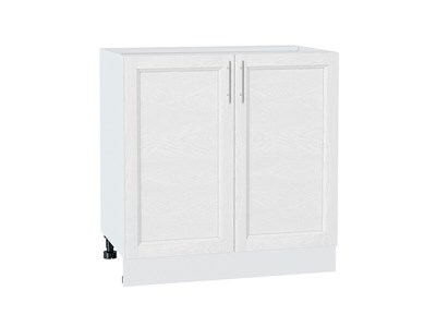 Шкаф нижний с 2-мя дверцами Сканди Белый, White Softwood, 800 В*Ш*Г 816*800*478, фасад МДФ  White Softwood, корпус  Белый ms2510VVT_56275