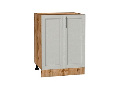 Шкаф нижний с 2-мя дверцами Сканди Дуб Вотан, Cappuccino Softwood, 600 В*Ш*Г 816*600*480, фасад МДФ  Cappuccino Softwood, корпус  Дуб Вотан ms2510VVT_63036