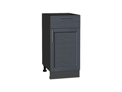 Шкаф нижний с 1-ой дверцей и ящиком Сканди Graphite, Graphite Softwood, 400 В*Ш*Г 816*400*480, фасад МДФ  Graphite Softwood, корпус  Graphite ms2510VVT_41870