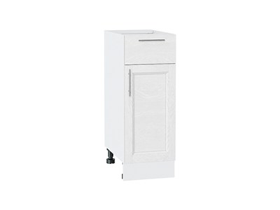Шкаф нижний с 1-ой дверцей и ящиком Сканди Белый, White Softwood, 300 В*Ш*Г 816*300*480, фасад МДФ  White Softwood, корпус  Белый ms2510VVT_56239