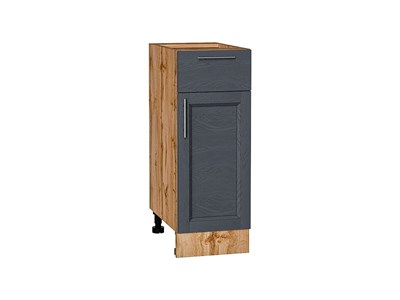 Шкаф нижний с 1-ой дверцей и ящиком Сканди Дуб Вотан, Graphite Softwood, 300 В*Ш*Г 816*300*480, фасад МДФ  Graphite Softwood, корпус  Дуб Вотан ms2510VVT_62997