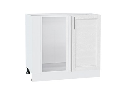 Шкаф нижний угловой Сканди Белый, White Softwood В*Ш*Г 816*890*480, фасад МДФ  White Softwood, корпус  Белый ms2510VVT_56262