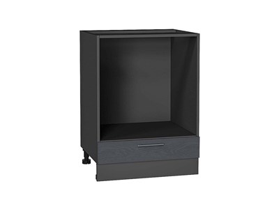 Шкаф нижний под духовку Сканди Graphite, Graphite Softwood, 600 В*Ш*Г 816*600*476, фасад МДФ  Graphite Softwood, корпус  Graphite ms2510VVT_42024