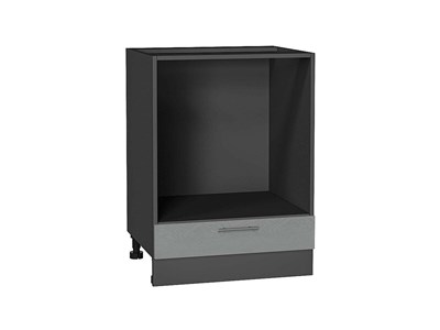 Шкаф нижний под духовку Сканди Graphite, Grey Softwood, 600 В*Ш*Г 816*600*476, фасад МДФ  Grey Softwood, корпус  Graphite ms2510VVT_42026