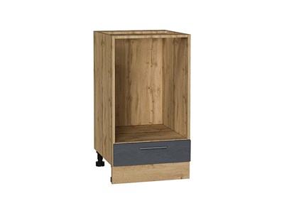 Шкаф нижний под духовку Сканди Дуб Вотан, Graphite Softwood, 450 В*Ш*Г 816*450*476, фасад МДФ  Graphite Softwood, корпус  Дуб Вотан ms2510VVT_67122
