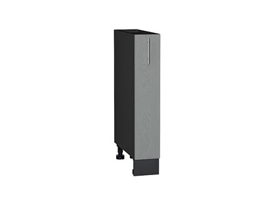 Шкаф нижний бутылочница Сканди Graphite, Grey Softwood, 150 В*Ш*Г 816*150*480, фасад МДФ  Grey Softwood, корпус  Graphite ms2510VVT_41795