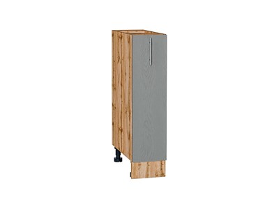 Шкаф нижний бутылочница Сканди Дуб Вотан, Grey Softwood, 200 В*Ш*Г 816*200*480, фасад МДФ  Grey Softwood, корпус  Дуб Вотан ms2510VVT_62987