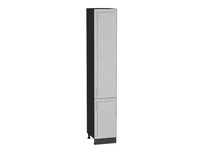 Шкаф пенал с 2-мя дверцами Сканди Graphite, Cappuccino Softwood, 2340, 400 В*Ш*Г 2336*400*576, фасад МДФ  Cappuccino Softwood, корпус  Graphite ms2510VVT_42306