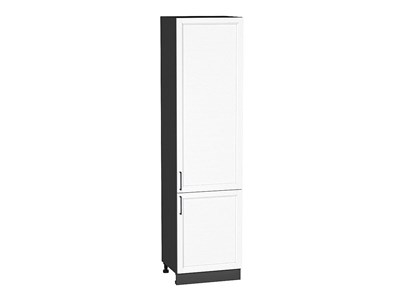 Шкаф пенал с 2-мя дверцами Сканди Graphite, White Silkwood, 2340, 600 В*Ш*Г 2336*600*576, фасад МДФ  White Silkwood, корпус  Graphite ms2510VVT_70362