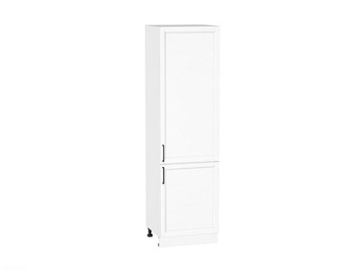 Шкаф пенал с 2-мя дверцами Сканди Белый, White Silkwood, 2140, 600 В*Ш*Г 2132*600*576, фасад МДФ  White Silkwood, корпус  Белый ms2510VVT_70352