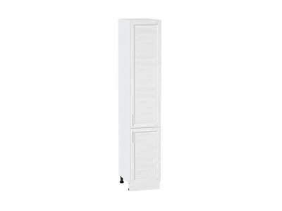 Шкаф пенал с 2-мя дверцами Сканди Белый, White Softwood, 2140, 400 В*Ш*Г 2132*400*576, фасад МДФ  White Softwood, корпус  Белый ms2510VVT_56286