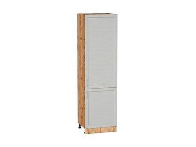 Шкаф пенал с 2-мя дверцами Сканди Дуб Вотан, Cappuccino Softwood, 2140, 600 В*Ш*Г 2132*600*576, фасад МДФ  Cappuccino Softwood, корпус  Дуб Вотан ms2510VVT_66158