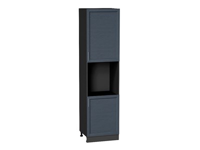 Шкаф пенал с 2-мя дверцами под технику Сканди Graphite, Graphite Softwood, 2340 В*Ш*Г 2336*600*576, фасад МДФ  Graphite Softwood, корпус  Graphite ms2510VVT_42330