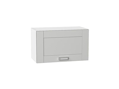 Шкаф верхний горизонтальный Лофт Белый, Grey Silk, 360, 600 В*Ш*Г 358*600*320, фасад МДФ  Grey Silk, корпус  Белый ms2510VVT_69540