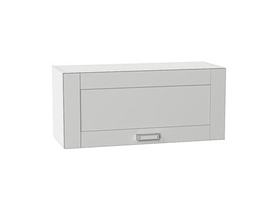 Шкаф верхний горизонтальный Лофт Белый, Grey Silk, 360, 800 В*Ш*Г 358*800*320, фасад МДФ  Grey Silk, корпус  Белый ms2510VVT_69541