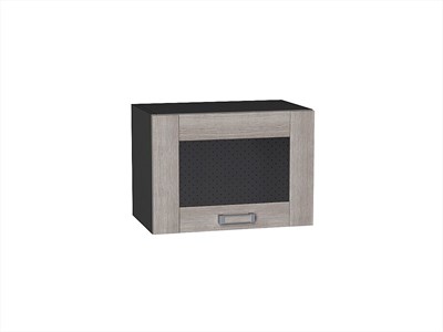 Шкаф верхний горизонтальный остекленный Лофт Graphite, Cappuccino Veralinga, 500 В*Ш*Г 358*500*320, фасад МДФ/Стекло  Cappuccino Veralinga, корпус  Graphite ms2510VVT_39796