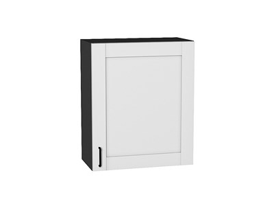 Шкаф верхний с 1-ой дверцей Лофт Graphite, Super White, 720, 600 В*Ш*Г 716*600*320, фасад МДФ  Super White, корпус  Graphite ms2510VVT_55174