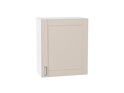 Шкаф верхний с 1-ой дверцей Лофт Белый, Cream Silk, 720, 600 В*Ш*Г 716*600*320, фасад МДФ  Cream Silk, корпус  Белый ms2510VVT_71439